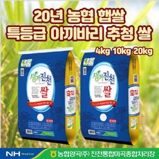 농협 생거진천쌀 아끼바리 추청 특등급 농협 쌀 20년 갓도정 햅쌀, 4kg