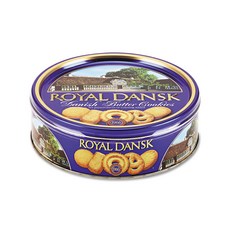 Royal Dansk Danish Butter Cookies 로얄 단스크 데니쉬 버터 쿠키 340g(12oz) 3팩, 단일상품