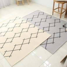 다이아 셔닐 러그 사계절러그 사이즈 100x200, 그레이
