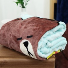 더와이 라인프렌즈 슬리핑 플란넬 극세사 담요