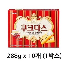 크라운 쿠크화이트토르테(대) 288g x 10박스, 10개