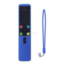 실리콘 충격 방지 케이스 보호 커버 TCL RC801L/ARC801L TV 텔레비전 리모컨 커버 케이스(랜야드 포함), 05 blue