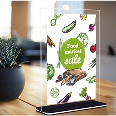 카페메뉴판 투명 아크릴 메뉴판 식당 테이블 미용실 메뉴판케이스, 1개, 아크릴메뉴판-A5