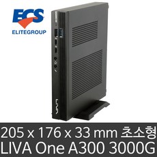 ECS LIVA One A300 3000G Wi-Fi6 120W (16GB 램/삼성 1TB SSD) AMD 애슬론 3000G/모니터 3대 출력/두께 3.3cm 초소형 미니PC, 16GB