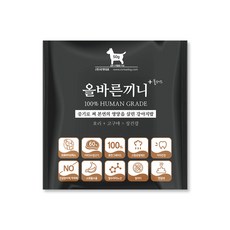 올바른끼니 플러스 맛보기 특식 50g- 장건강에 좋은 오리 고구마(장건강) 강아지사료 _ 60%생육 100%휴먼그레이드 스팀공법 영양식 강아지밥, 50g, 1개 - 올바른끼니