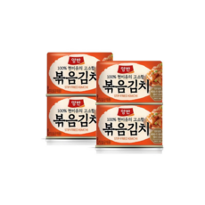 양반 볶음김치 캔, 100g, 4개