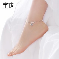 보 성 방울 발찌 여 심플 학생 개성 쌈 925 은 규 꿀 여친 발목 체인