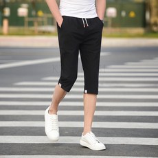 TS kirahosi 남성 여름 5부 7부 반바지 운동 캐주얼 와이드 팬츠 8 TS6DHtx53m