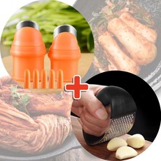 턴투유 김장 김치준비 야채 마늘 생강 손질 칼날골무1SET+마늘다지기1P, 남성용 칼날골무1SET+마늘다지기1P, 1개