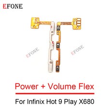 10T 전원 단추 온 11 볼륨 12 7 플렉스 12i 9 10S 스위치 키 인피닉스 11S 라이트 케이블 컨트롤 6 플레이 8 핫 오프 10, Hot 9 Play X680, 1개