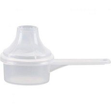 The Scoopie 깔때기가 있는 플라스틱 계량스푼 더 스쿱 (20cc | 4티스푼 20mL) 분말 커피 애완동물 식품 단백질 향신료 및 기타 건조품용 계량스푼 (1