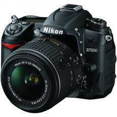 Nikon D7000 16.2 메가 픽셀 디지털 SLR 카메라 18-55mm 렌즈 포함 블, Body w/ 18-55mm_Base - d7000