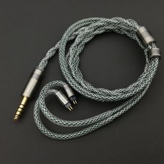 HIFI OCC 이어폰 업그레이드 케이블 전선가리개 MMCX 도금 와이어 오일 침적 실버 Guhe 구리 도금 실버 차폐 와이어 QDC IE300, [01] 2.5MM, [01] MMCX