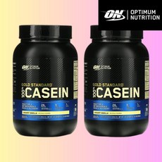 옵티멈 뉴트리션 골드 스탠다드 카제인 크리미 바닐라 909g 2통 BCAA, 2개