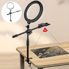 LA DERIVE 테이불 접이식 수직 촬영 거치대 보광 수평 수직 촬영 거치대 스마트폰 촬영 선반, 1개, 다용도 높이 조절 가능(블랙) 1개, 다용도 높이 조절 가능(블랙)