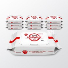 [메디와이퍼] 살균 손소독티슈 의약외품 80매 제균티슈, 1개