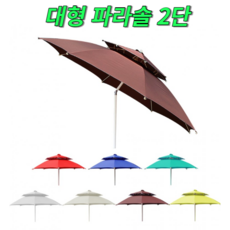 조아캠프 팔각고정식 파라솔 특대, 그린(CE020), 1개