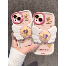 큐티 모카 미니 별 날개 iphone15promax아이폰 14 케이스 iPhone 13 Pro Max