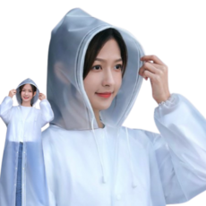다회용 고급형 EVA 우비 성인용 레인코트 남여공용
