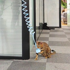 고양이스프링양모볼낚시대장난감