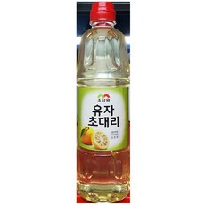 mu배 초대리(유자 1.1K)/식재료 식자재 식당용 업소용 소스 양념 용품 대용량 식당 업, 1