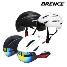 브렌스 프리미엄 어반 고글헬멧 전동킥보드 자전거 헬멧, 일반 화이트