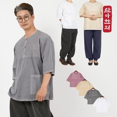 단아한의 면30수 개량한복 생활한복 저고리 상의단품 4color 온건7부상의
