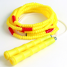 JJR 안전구슬줄넘기 일반형 어린이용 450BH, 노랑+빨강