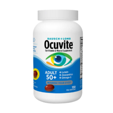 Ocuvite 오큐바이트 어덜트 눈 건강 비타민 & 미네랄 서플리먼트 Eye Vitamin & Mineral Spplement 50+ 150정, 2개