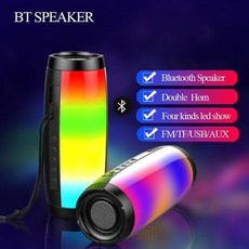 휴대용 LED 블루투스 스피커 방수 FM 라디오 무선 열 1200 mAh 사운드 박스