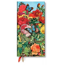 뻬빠 부란 영어 2021 년판 하드 커버 수첩 Butterfly Garden 2021 Butterfly Garden Slim Horizontal DE6, 단일옵션, 단일옵션