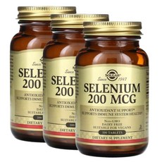 솔가 셀레늄 200mcg 타블렛, 3개, 100정