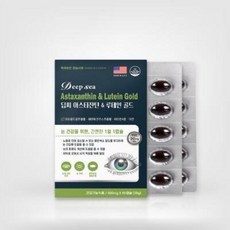 딥씨 아스타잔틴 루테인 눈피로회복 개선 시력영양제 눈건강에좋은(600mg x 60캡슐)