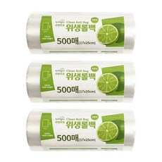 대용량 롤백(소) 17x25 (500매)x3개 (총1 500매) SET구성 _FDA승인, 1세트