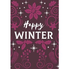 Happy Winter: Heavenly Snowflakes Stained Glass Coloring Book (Dover Stained Glass Coloring Book) Paperback, Independently Published, English, 9798564488099