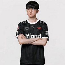 t1유니폼 유니폼 T1 SKT 페이커 티셔츠 LCK 반팔 팀 롤드컵 여름 남성 저지 롤 E스포츠 게임