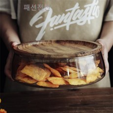디저트 과일 보관합 감성 유리 스낵 접시 우드 트레이 불유럽풍 빈박집 감성 캔디, 0, 1개