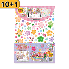 (10+1세트) 신우 파스텔 블러썸 스티커 608개 벚꽃 플라워 에바알머슨 따라하기 엄마표 미술놀이, (10+1) 파스텔 블러썸 스티커