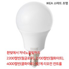 이케아 TRADFRI 트로드프리 LED전구 E14 600루멘 무선밝기조절 804.085.90, LIGHTBULB, 1개