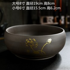 쁨픽 꽃화분대도자기 수선화 독창적 개성 물에 놋쇠 허브를 담그다 그릇 연수련 금전초 연꽃 한 잎 큰사이즈 라지, 자사 수배 화분 -마음을 가라앉히고