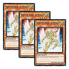 [3장 세트]유희왕 영어판 SR05-EN007 Harvest Angel of Wisdom 치텐사 하베스트 (노멀) 1st Edition