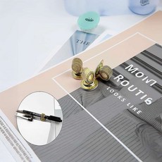 펜 꽂이 금색 1P 다이어리 홀더 영수증 카운트 볼펜 클립보드
