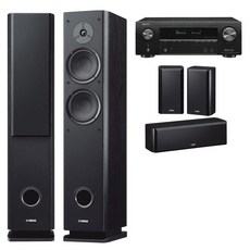 데논 AVR-X2500H + 야마하 NS-F160 5채널스피커, 5채널(블랙)