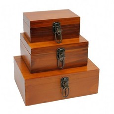 통원목 키열쇠 나무상자 목재정리함 수납 공간박스 소품 우드케이스 보관함 보석함, 3호(33cm)