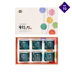 해품은 순수 토종김 선물세트 6캔 x 10세트, 김중의 김 최상품의 재래곱창돌김만을 원초로 사용, 22g x 6캔 x 10세트