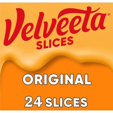 (2개세트) 미국 벨비타 벨베타 오리지널 치즈 슬라이스 24개입 Velveeta Cheese Slices, 2개, 453g