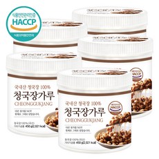 푸른들판 국산 콩 청국장 분말 450gx5통 청국 가루 100%, 5개, 450g