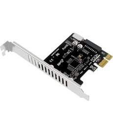 PCI Express 카드 PCI-E-USB3 Type-E 전면 패널 -C 19P 20P 확장 호환 PCI-E X1 X4 X8 X16 인터페이스, 한개옵션0, 1개