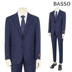 바쏘 울 실크 블렌디드 스트라이프 정장 세트 BSX1JF17ABSX1PF17A