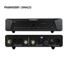 MUSICIAN Draco R2R DAC I2S/Coaxial/Optical/AES Blanced/USB input RCA/XLR balanced output, Black - ifigobar